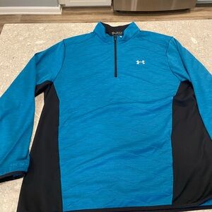 Under Armour Teal ColdGear Zip-Up—XXL